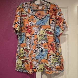 Scrub Top Sesame Street